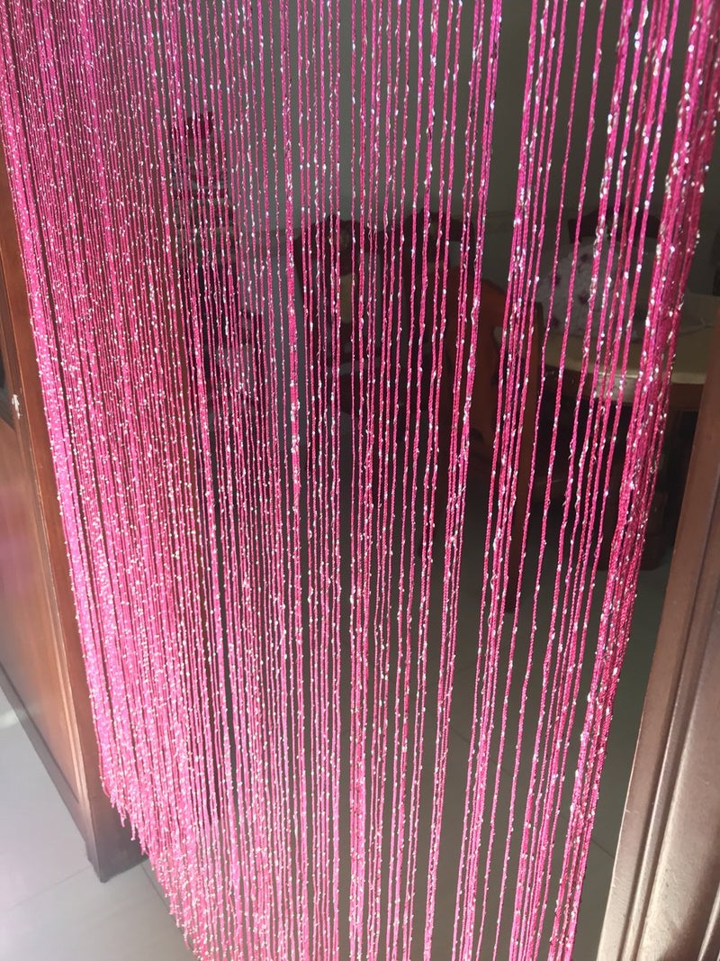 Eyotool 1x2 M Door String Curtain Rare Flat Thread Fringe Panel Room Divider Cute Strip Tassel for Wedding Coffee House Restaurant Parts - Image 5